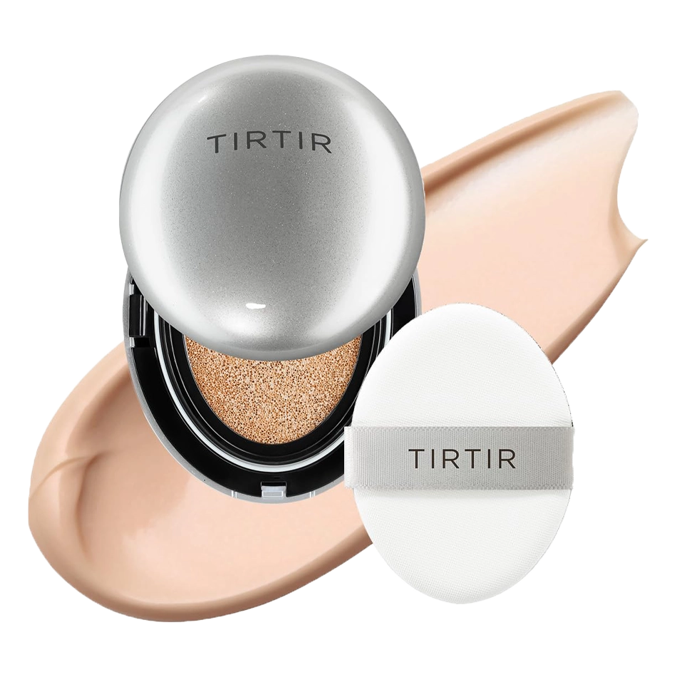 Gaisīgs kušons ar mirdzošu noslēguma akcentu TIRTIR Mask Fit Aura Cushion