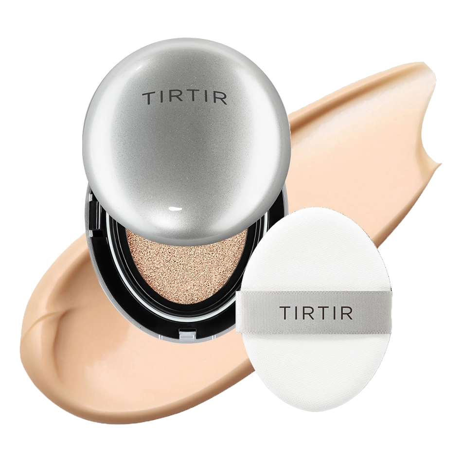 Gaisīgs kušons ar mirdzošu noslēguma akcentu TIRTIR Mask Fit Aura Cushion