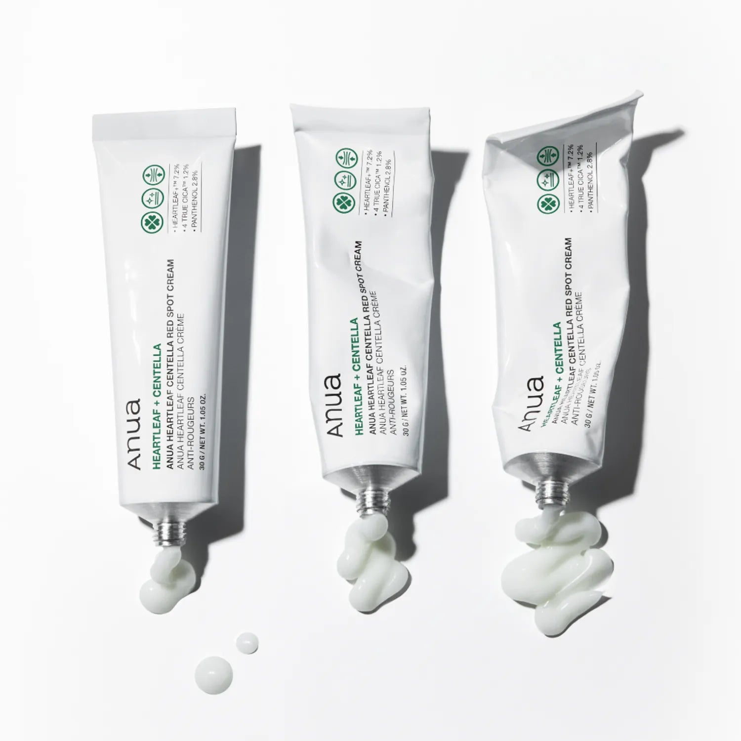 Lokāli uzklājams ādu nomierinošs krēms ar centellu un houtūniju ANUA Heartleaf Centella Red Spot Cream