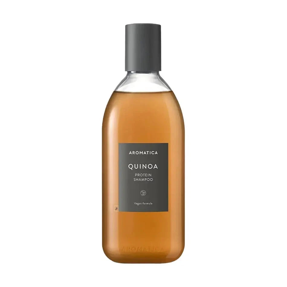 Sulfātu nesaturošs šampūns ar proteīniem bojātiem matiem AROMATICA Quinoa Protein Shampoo