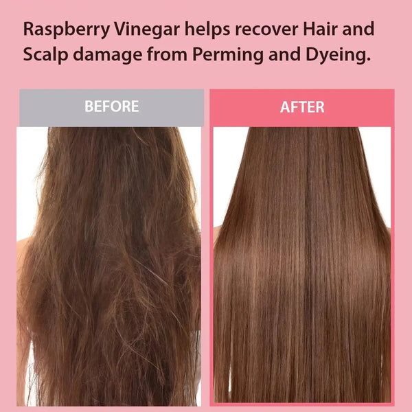 Izsmidzināmais līdzeklis spīduma piešķiršanai matiem ar etiķi A'pieu Raspberry Vinegar Hair Mist