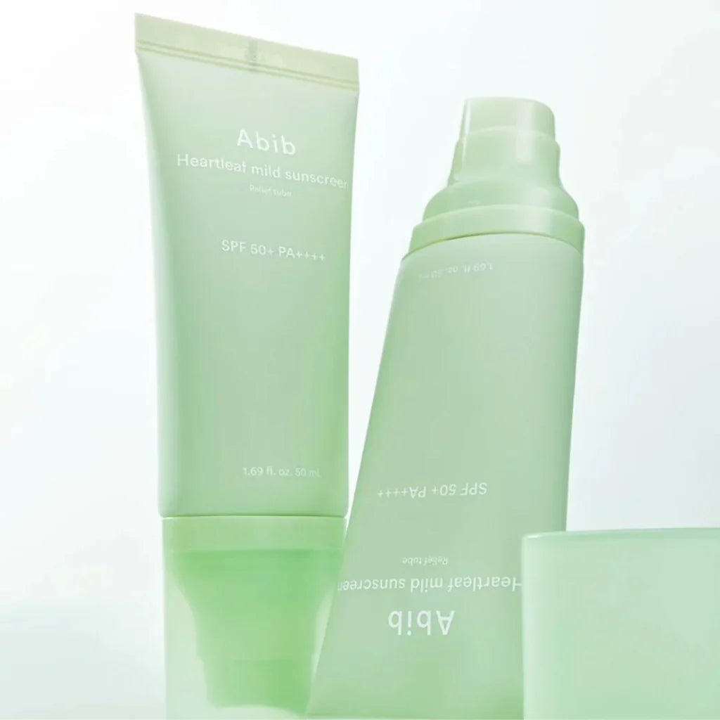 Abib Heartleaf Mild Sunscreen Relief Tube