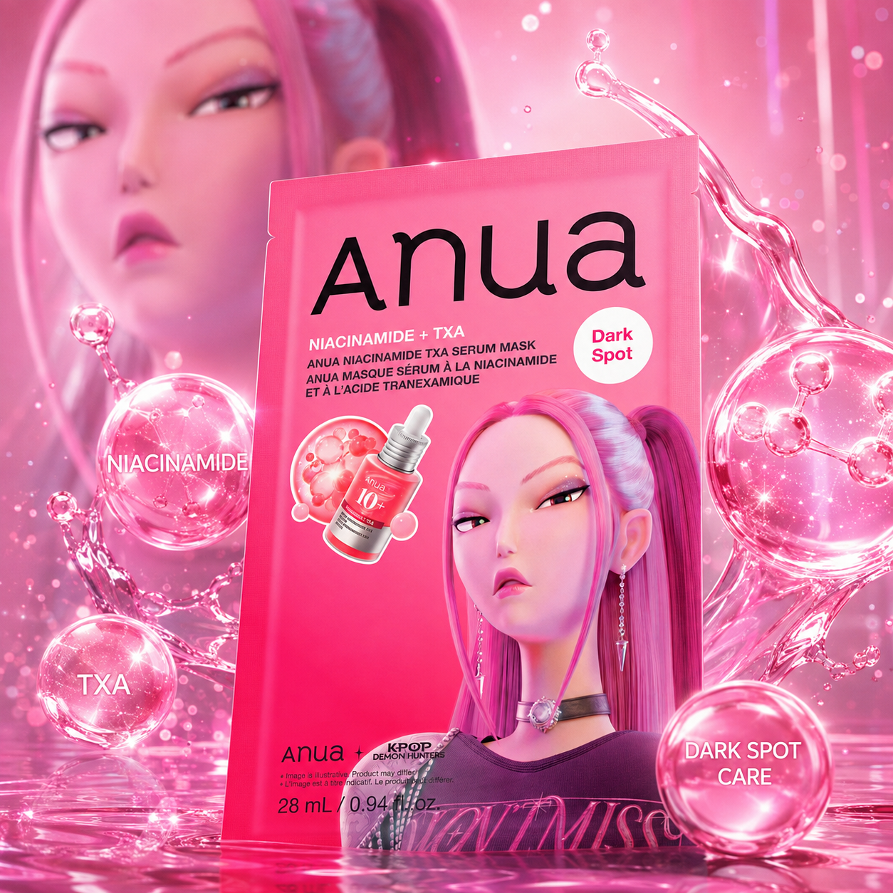 Anua K-Pop Demon Hunters Niacinamide TXA Serum Mask
