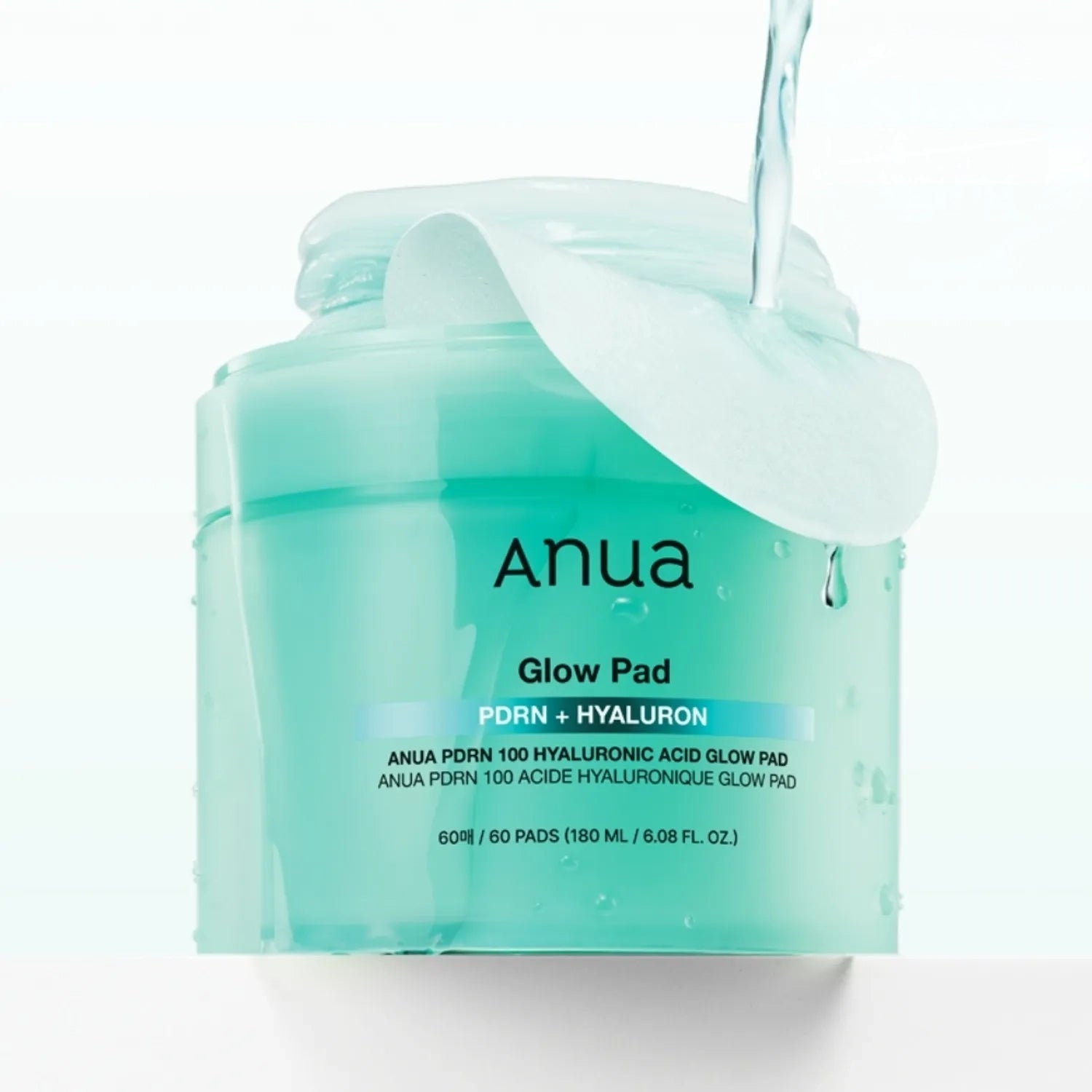 Divpusēji ar toniku piesūcināti spilventiņi mirdzuma piešķiršanai ādai Anua PDRN Hyaluronic Acid Glow Pad