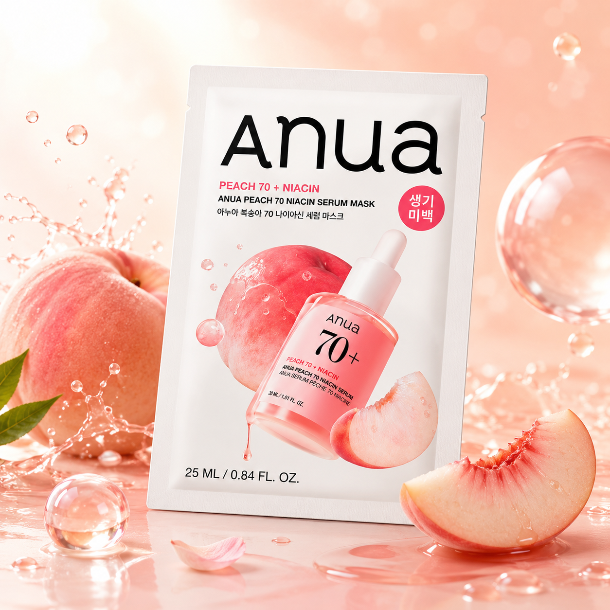 Anua Peach 70 Niacin Serum Mask