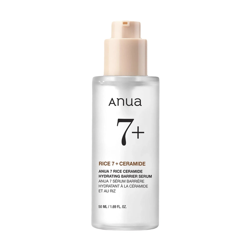 Serums mirdzuma piešķiršanai ar rīsiem Anua Rice 7 Ceramide Hydrating Barrier Serum