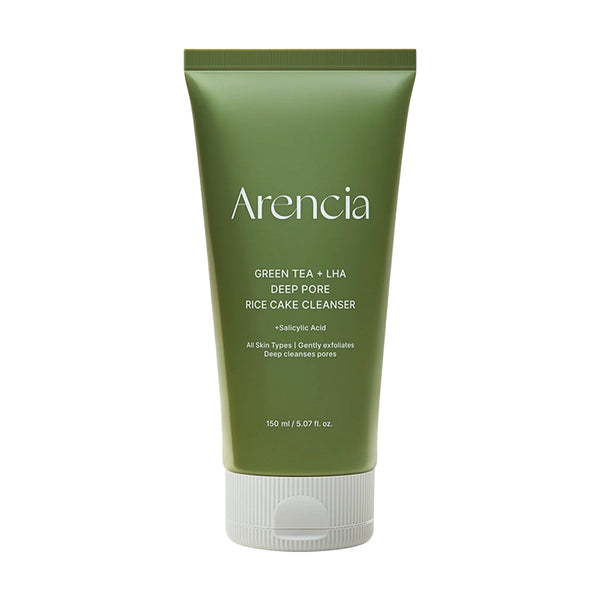 Arencia Green Tea + LHA Deep Pore Rice Cake Cleanser