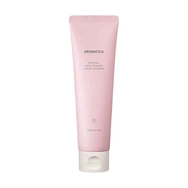 Krēmveida putiņas sejas mazgāšanai ar rozes ekstraktu Aromatica Reviving Rose Infusion Cream Cleanser