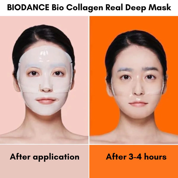 Nakts hidrogela maska ar kolagēnu Biodance Bio-Collagen Real Deep Mask