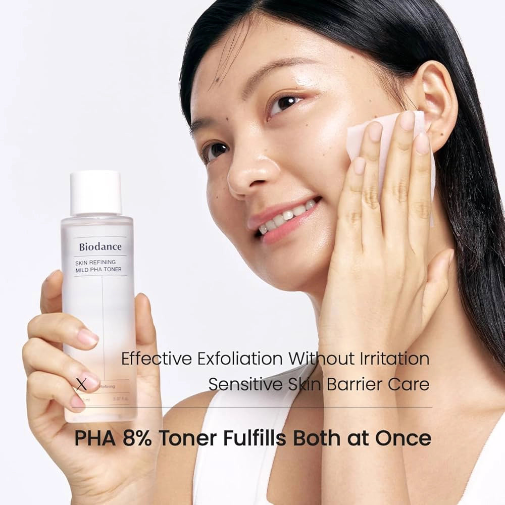 Nostiprinošs toniks sejai ar PHA skābi Biodance Skin Refining Mild PHA Toner