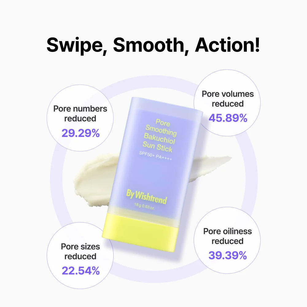 By Wishtrend Pore Smoothing Bakuchiol Sun Stick