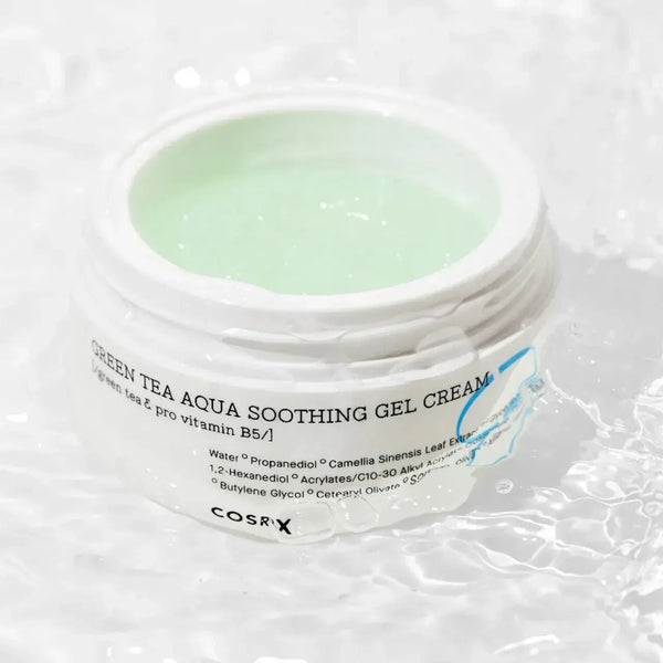 Nomierinošs gelveida krēms ar zaļo tēju COSRX Green Tea Aqua Soothing Gel Cream