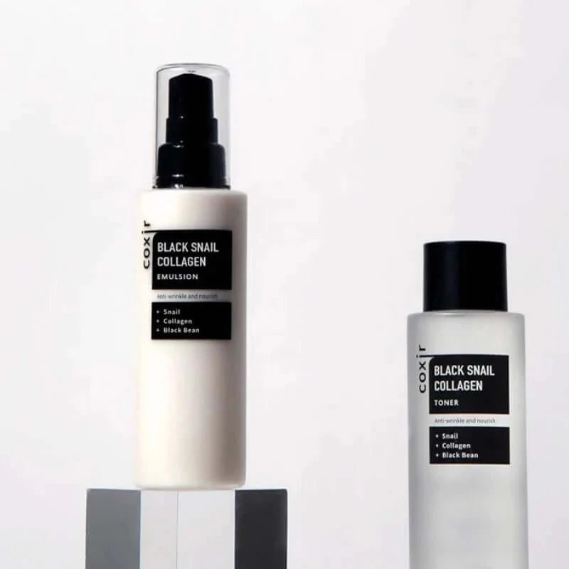 Emulsija sejai ar kolagēnu un melno gliemežu ekstraktu COXIR Black Snail Collagen Emulsion