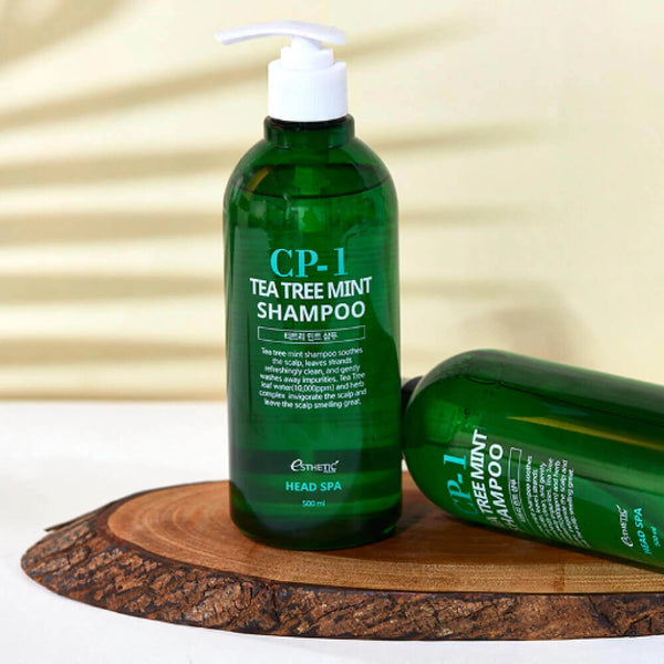 Atsvaidzinošs SPA šampūns galvas ādai Esthetic House CP-1 Tea Tree Mint Shampoo
