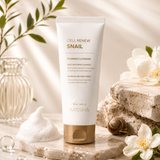 Facial cleansing foam with snail mucus extract Missha Super Aqua Cell Renew Snail Cleansing Foam