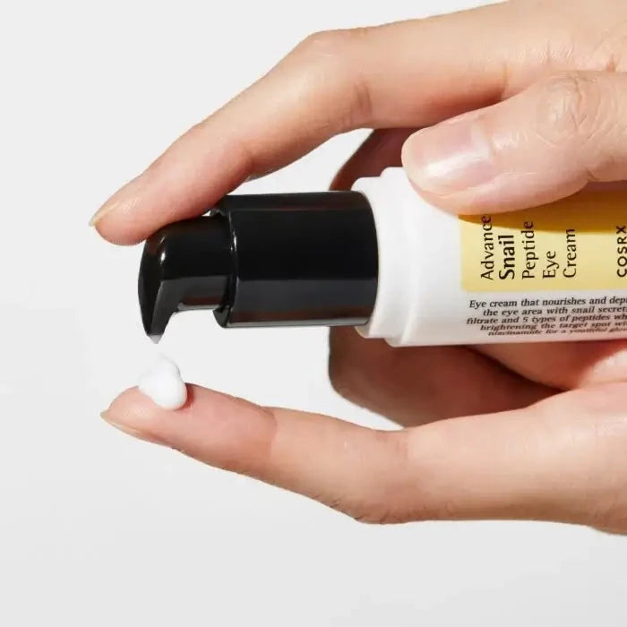 Krēms priekš acu plakstiņiem ar peptīdiem pret grumbām Cosrx Advanced Snail Peptide Eye Cream