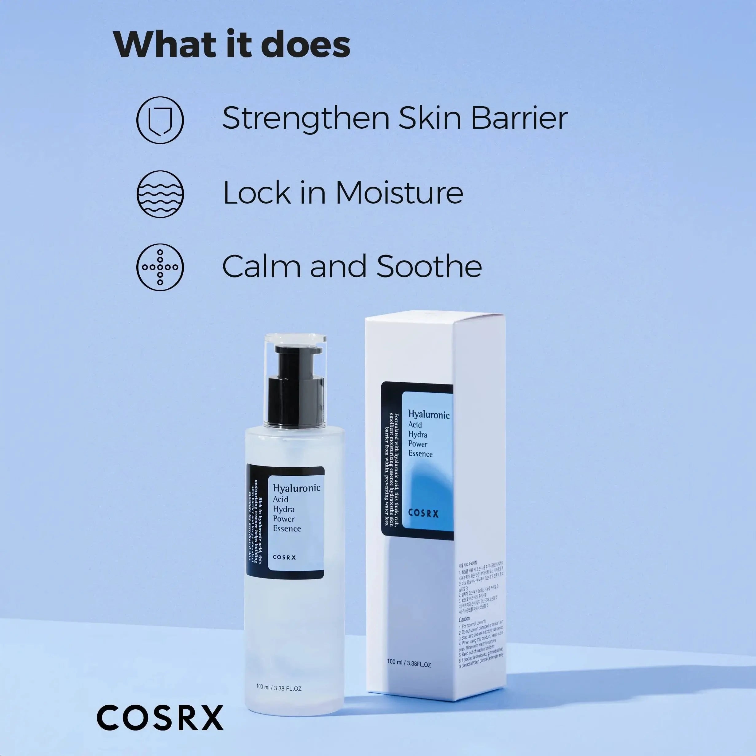 Intensīvi mitrinoša esence ar hialuronskābi Cosrx Hyaluronic Acid Hydra Power Essence