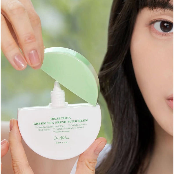 Nomierinošs saules aizsargkrēms Dr.Althea Green Tea Fresh Sunscreen SPF50+ PA++++