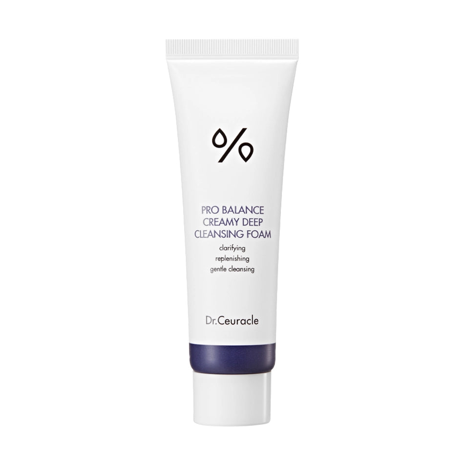 Attīrošās putiņas ar probiotiķiem jutīgai ādai Dr.Ceuracle Pro Balance Creamy Deep Cleansing Foam