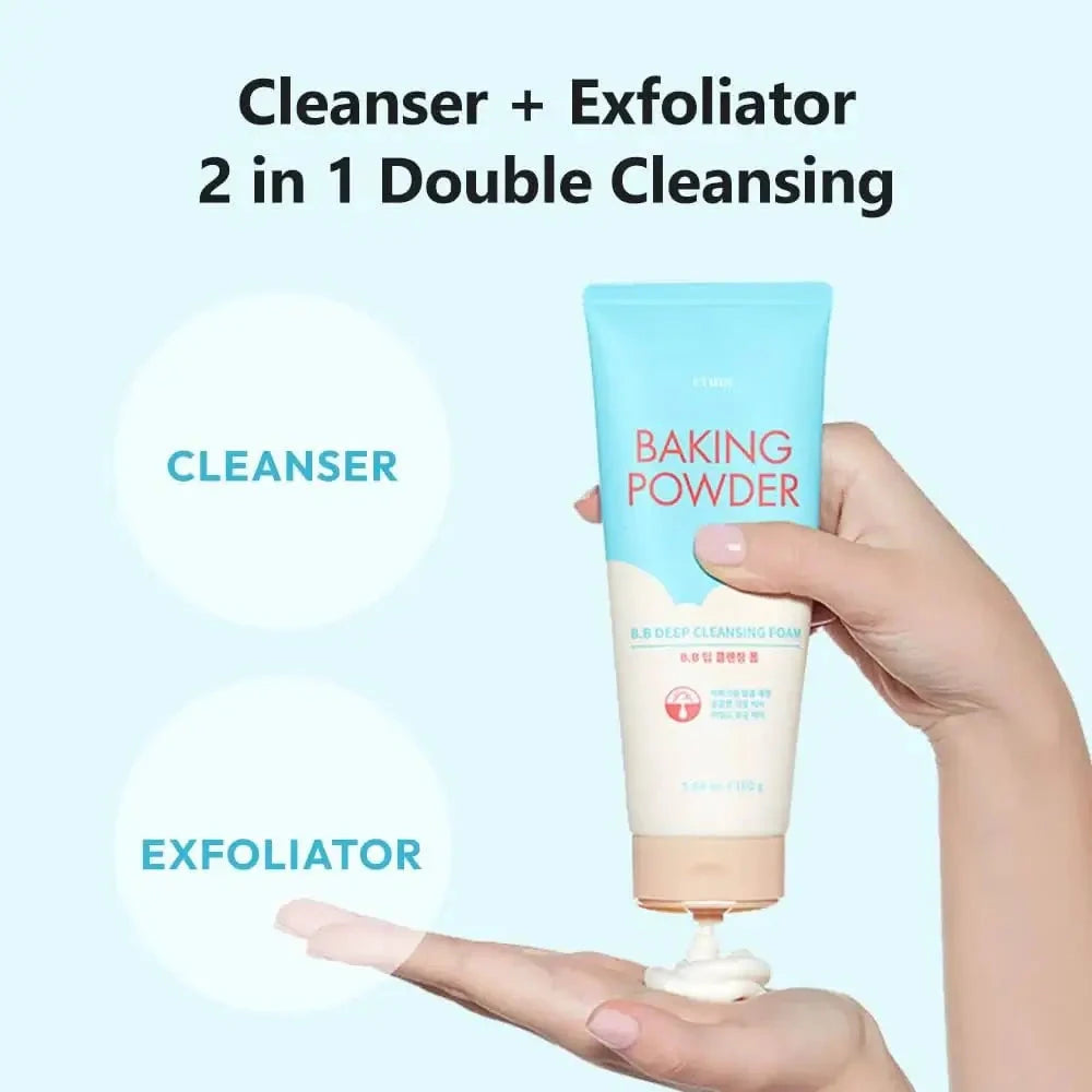 Attīrošas putas ar sodu BB krēma nomazgāšanai Etude House Baking Powder B.B Deep Cleansing Foam