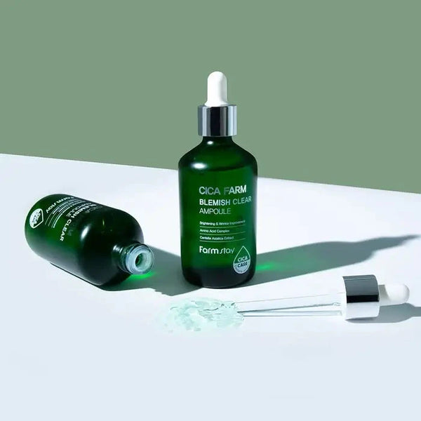 Ampulu serums ar Āzijas centellu FarmStay Cica Farm Blemish Clear Ampoule