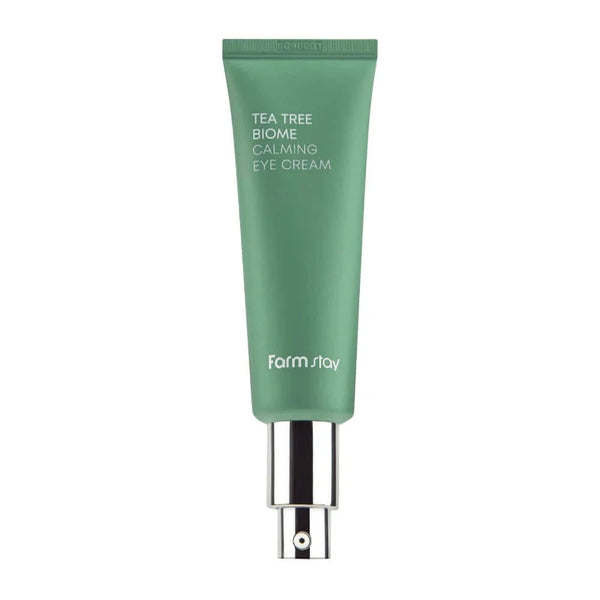 Nomierinošs krēms ādai ap acīm FarmStay Tea Tree Biome Calming Eye Cream