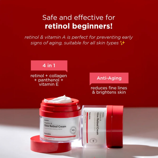 Krēms ar retinolu Hanskin Vitamin A Glow Retinol Cream