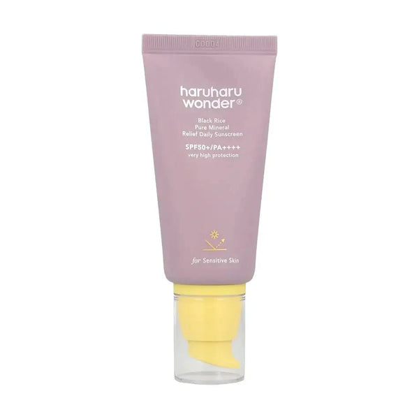 Saules aizsargkrēms ar melnajiem rīsiem Haruharu Wonder Black Rice Pure Mineral Relief Daily Sunscreen