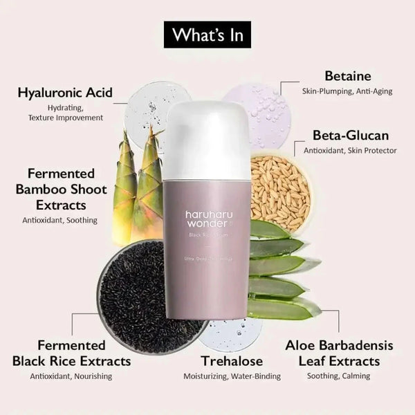 Antioksidantu serums ar melniem rīsiem Haruharu Wonder Black Rice Serum