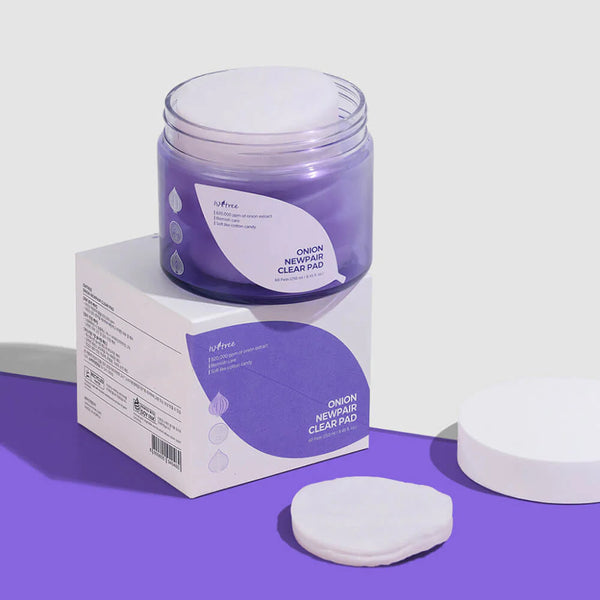 Daudzslāņu spilventiņi problemātiskai ādai ar sarkano sīpolu Isntree Onion Newpair Clear Pad
