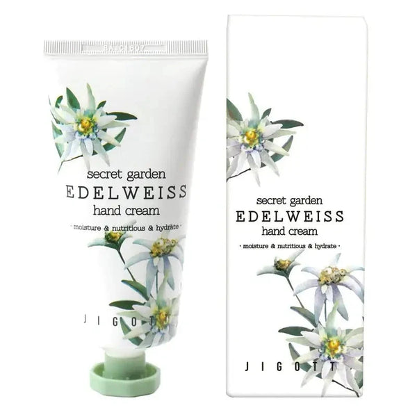 Krēms rokām ar Ēdelveisa ekstraktu Jigott Secret Garden Edelweiss Hand Cream