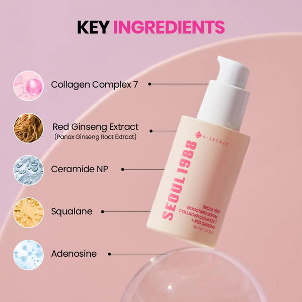 K-SECRET Seoul 1988 Boosting Serum: Collagen Complex + Red Ginseng