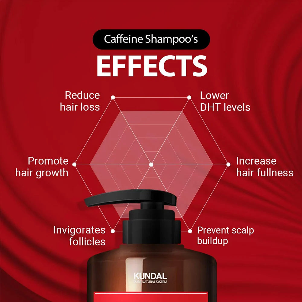 Kofeīna šampūns matiem KUNDAL Caffeine Shampoo Cherry Blossom