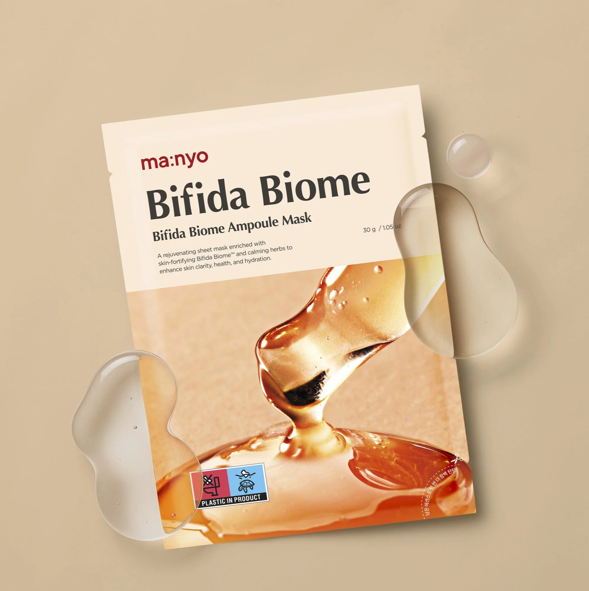 Regenerating mask with probiotics Manyo Bifida Biome Ampoule Mask
