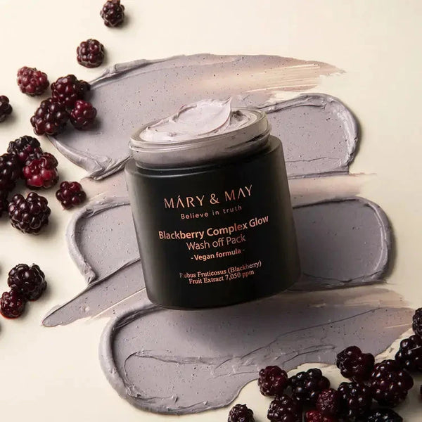Mary&May Blackberry Complex Glow Wash Off - avotiņu kompleksa mirdzoša maska