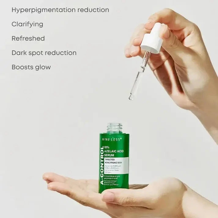 Azelaīnskābes serums aknes novēršanai Nine Less A-Control 10% Azelaic Acid Serum