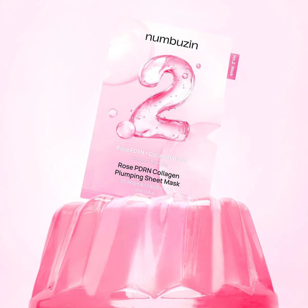 Numbuzin No.2 Rose PDRN Collagen Plumping Sheet Mask