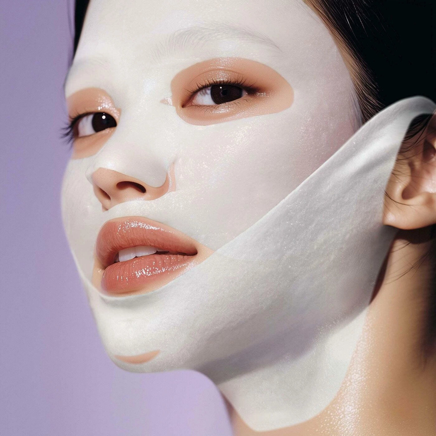 Auduma 3D-maska sejai ar liftinga efektu numbuzin No.9 NAD Bio Lifting Full Cover Facial Mask
