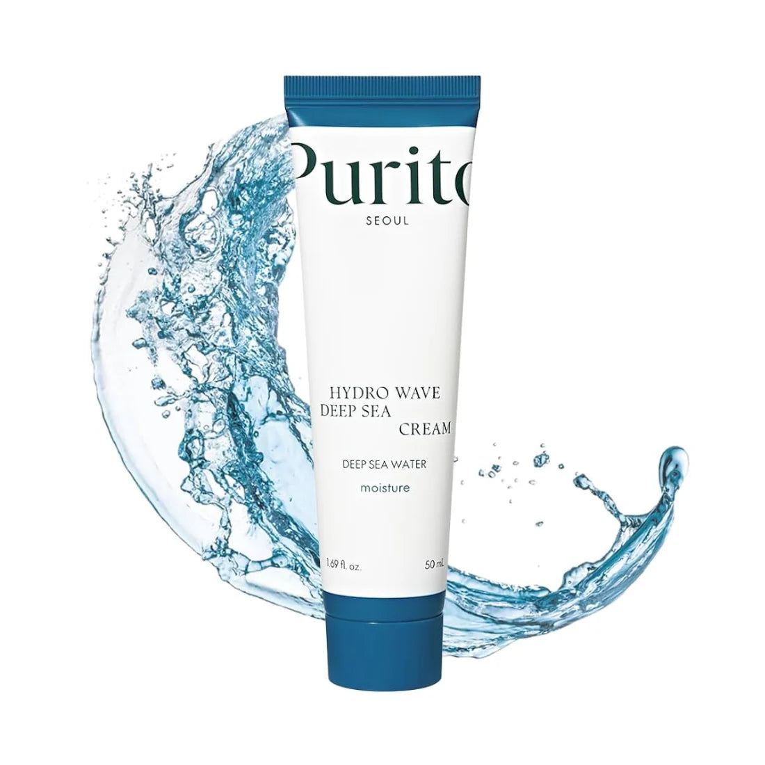 Krēms ar jūras ūdeni dziļai ādas mitrināšanai Purito Hydro Wave Deep Sea Cream