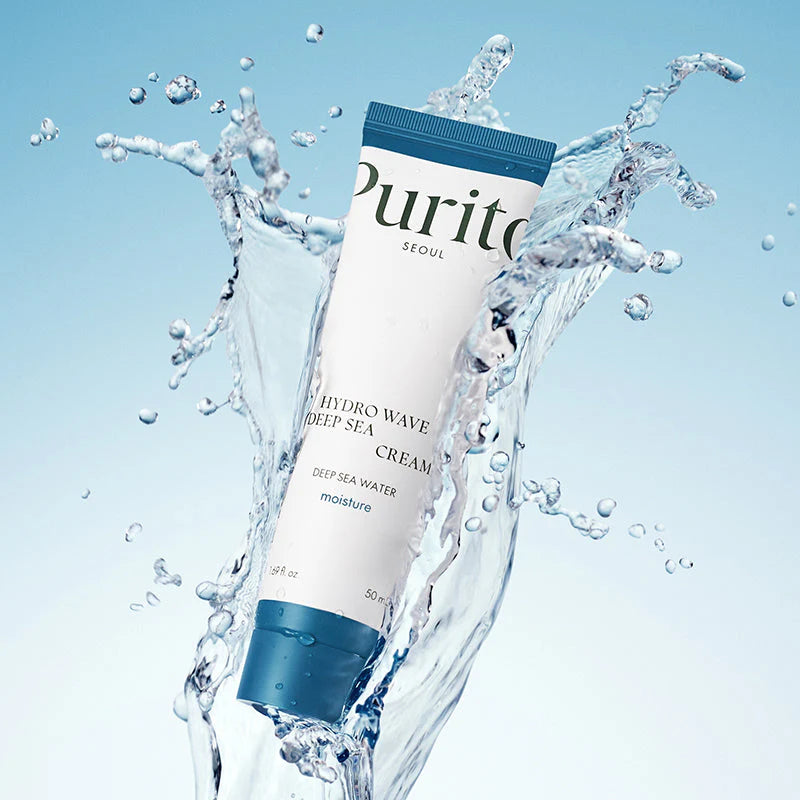 Krēms ar jūras ūdeni dziļai ādas mitrināšanai Purito Hydro Wave Deep Sea Cream