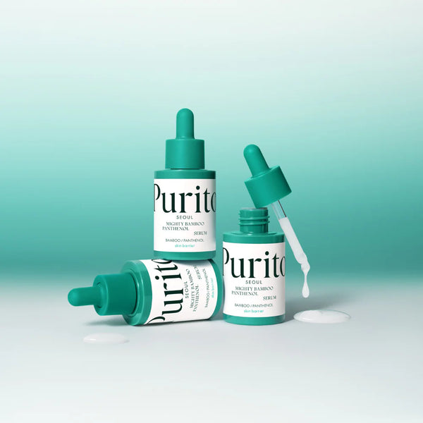 Atjaunojošs serums ar pantenolu un bambusu Purito Seoul Mighty Bamboo Panthenol Serum