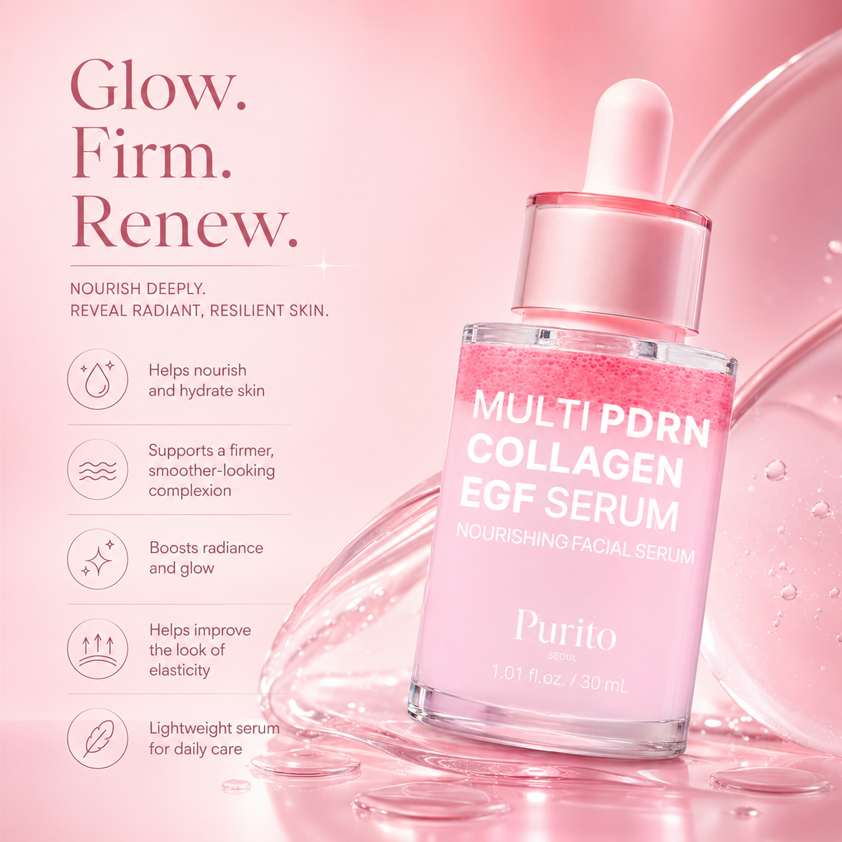 Purito Seoul Multi PDRN Collagen EGF Serum