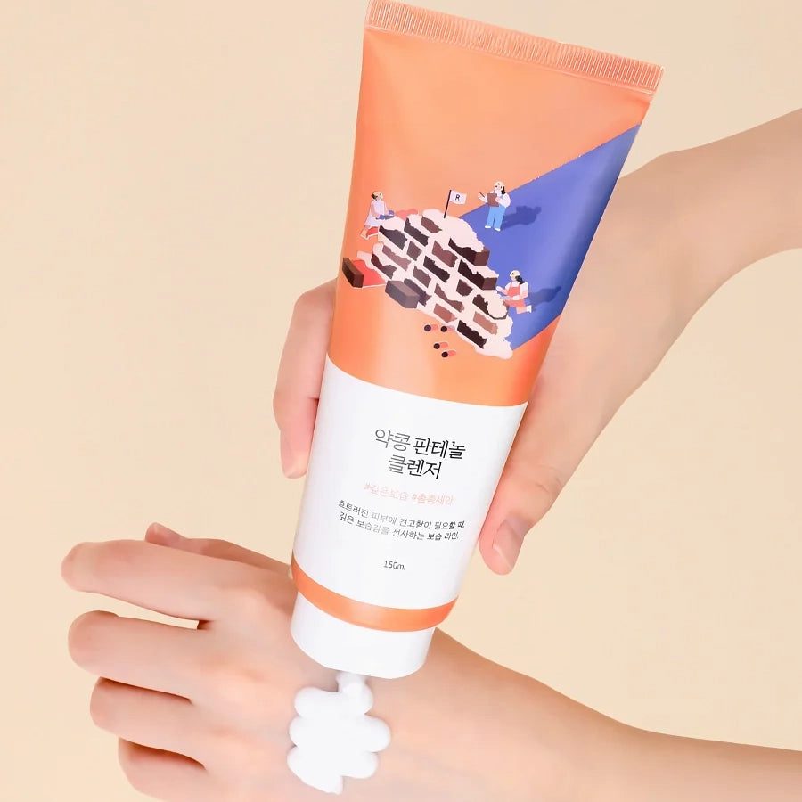 Maigi attīrošas putiņas ROUND LAB Soybean Panthenol Cleanser