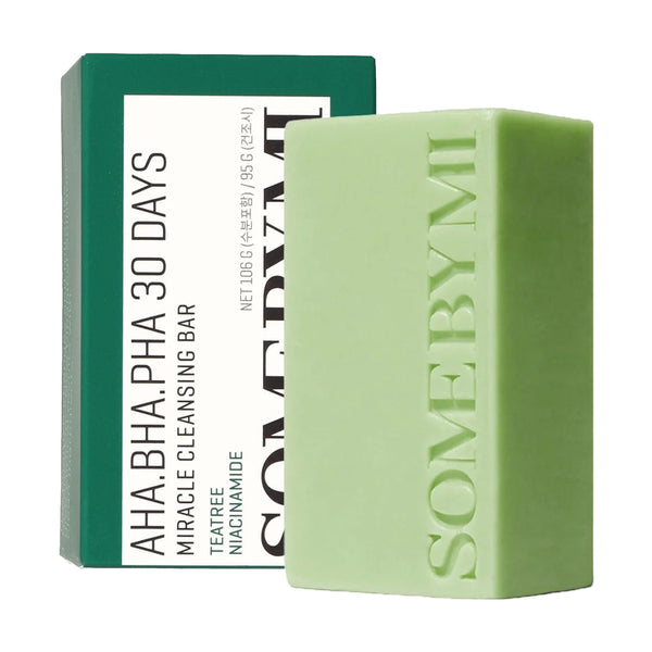 Attīrošas ziepes ar skābēm problemātiskai ādai Some By Mi AHA-BHA-PHA 30 Days Miracle Cleansing Bar