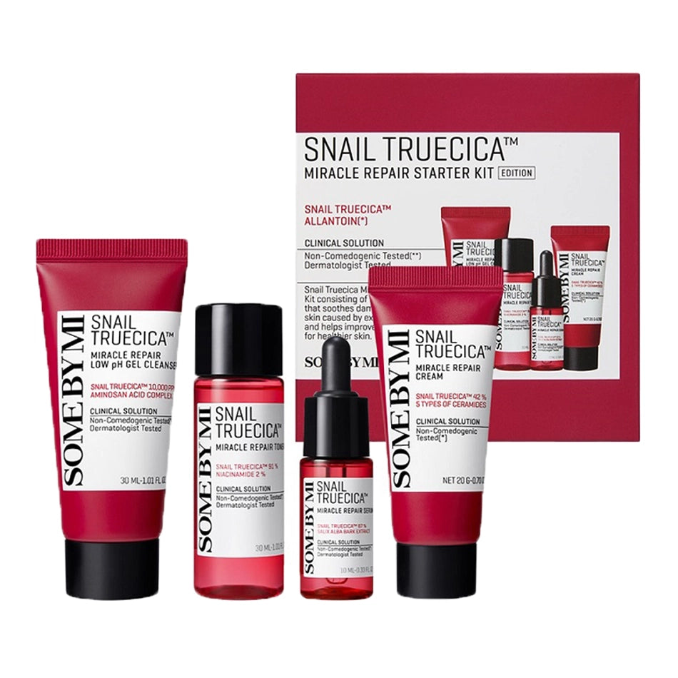 Miniatūru komplekts ar gliemežu mucīnu Some By Mi Snail Truecica Miracle Repair Starter Kit