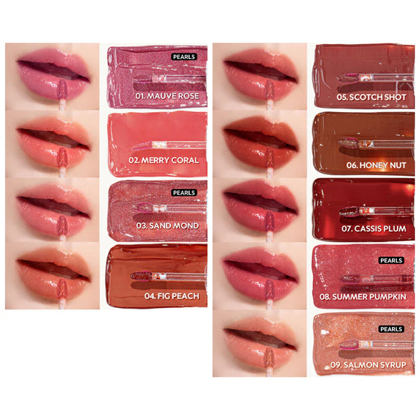 Tinte lūpām ar mitru lūpu mirdzuma efektu TIRTIR Waterism Glow Tint