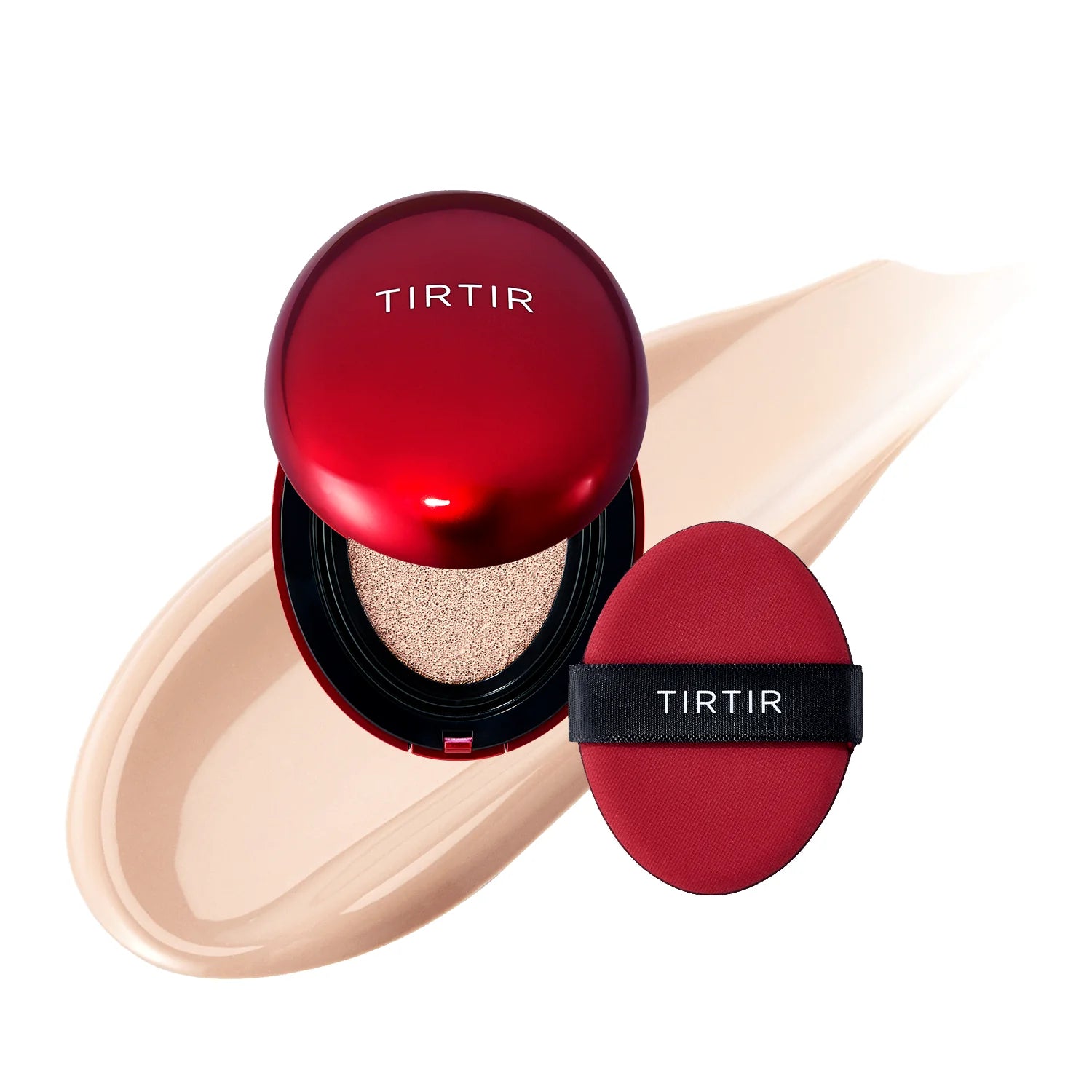 Noturīgs kušons ar daļēji matētu noslēguma akcentu TIRTIR Mask Fit Red Cushion SPF40 PA++