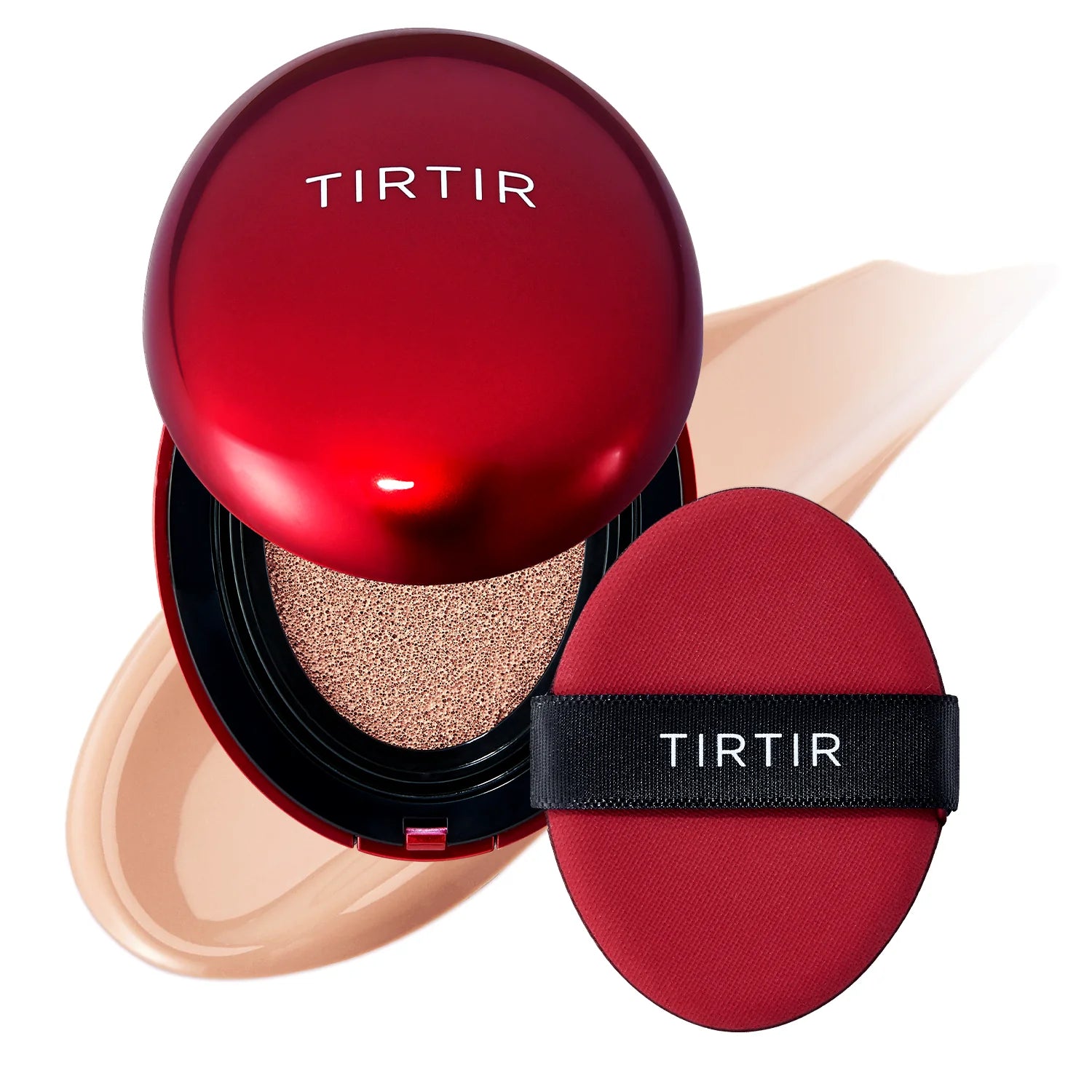 Noturīgs kušons ar daļēji matētu noslēguma akcentu TIRTIR Mask Fit Red Cushion SPF40 PA++