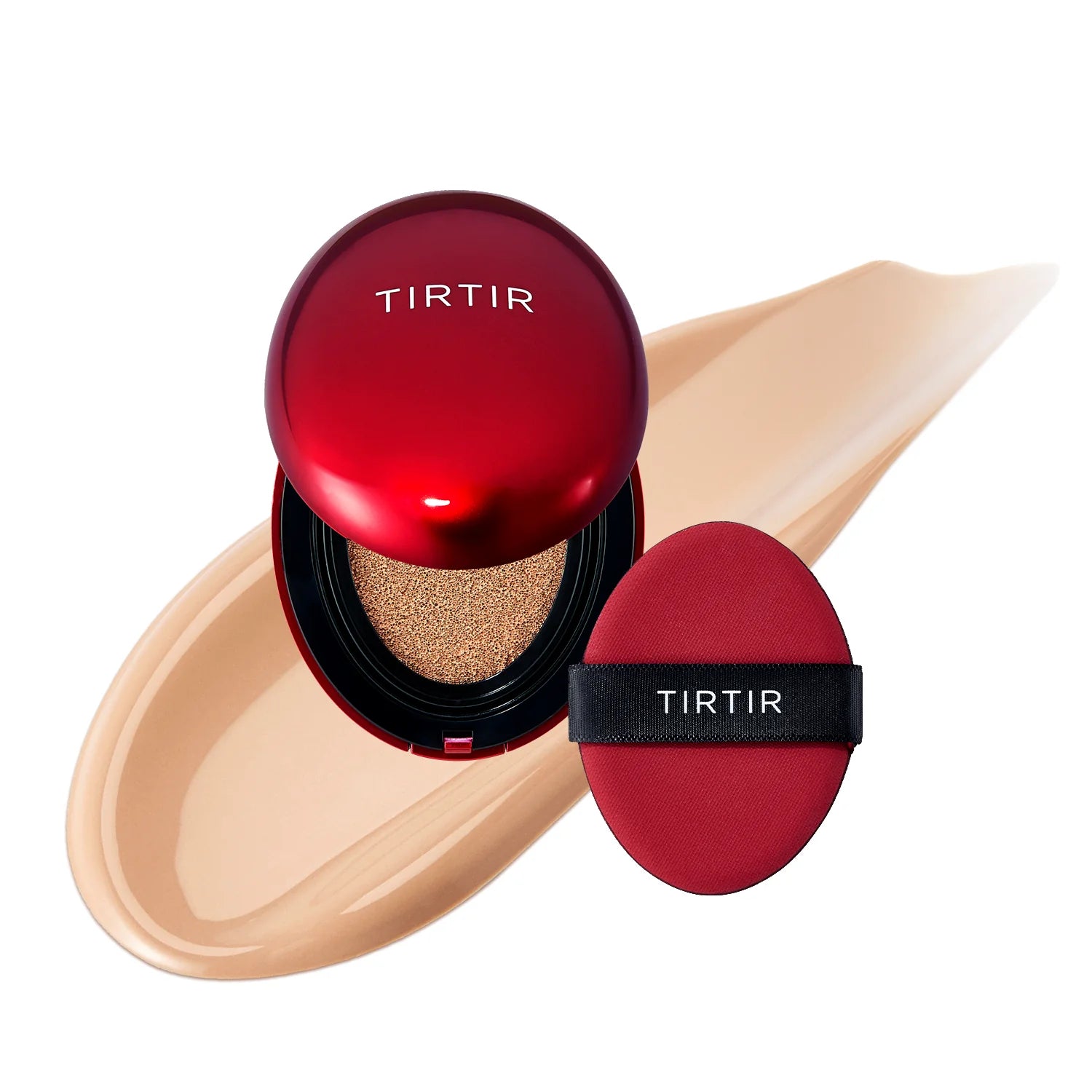 Noturīgs kušons ar daļēji matētu noslēguma akcentu TIRTIR Mask Fit Red Cushion SPF40 PA++