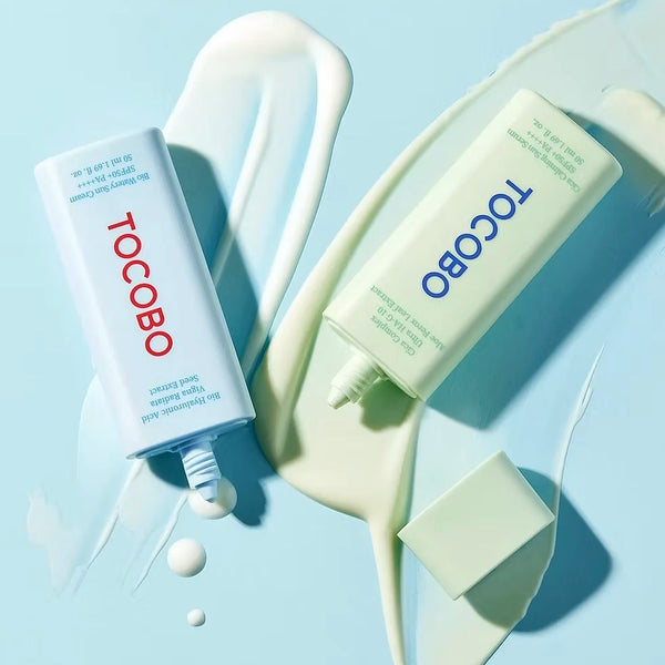 Nomierinošs saules aizsargserums Tocobo Cica Calming Sun Serum SPF50+ PA++++